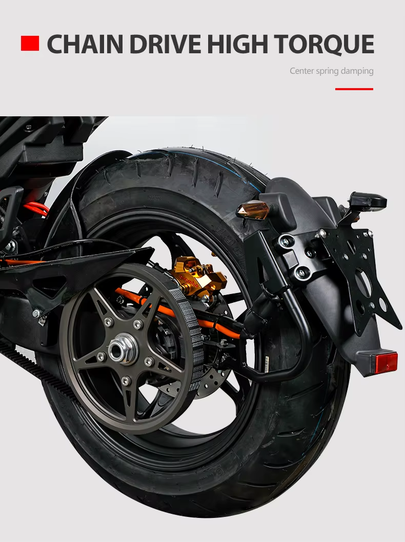 Diavel-por lanyang 8000w Central belt motor Lithium ion high-power high-speed 140km/h 72v electric motorcycles